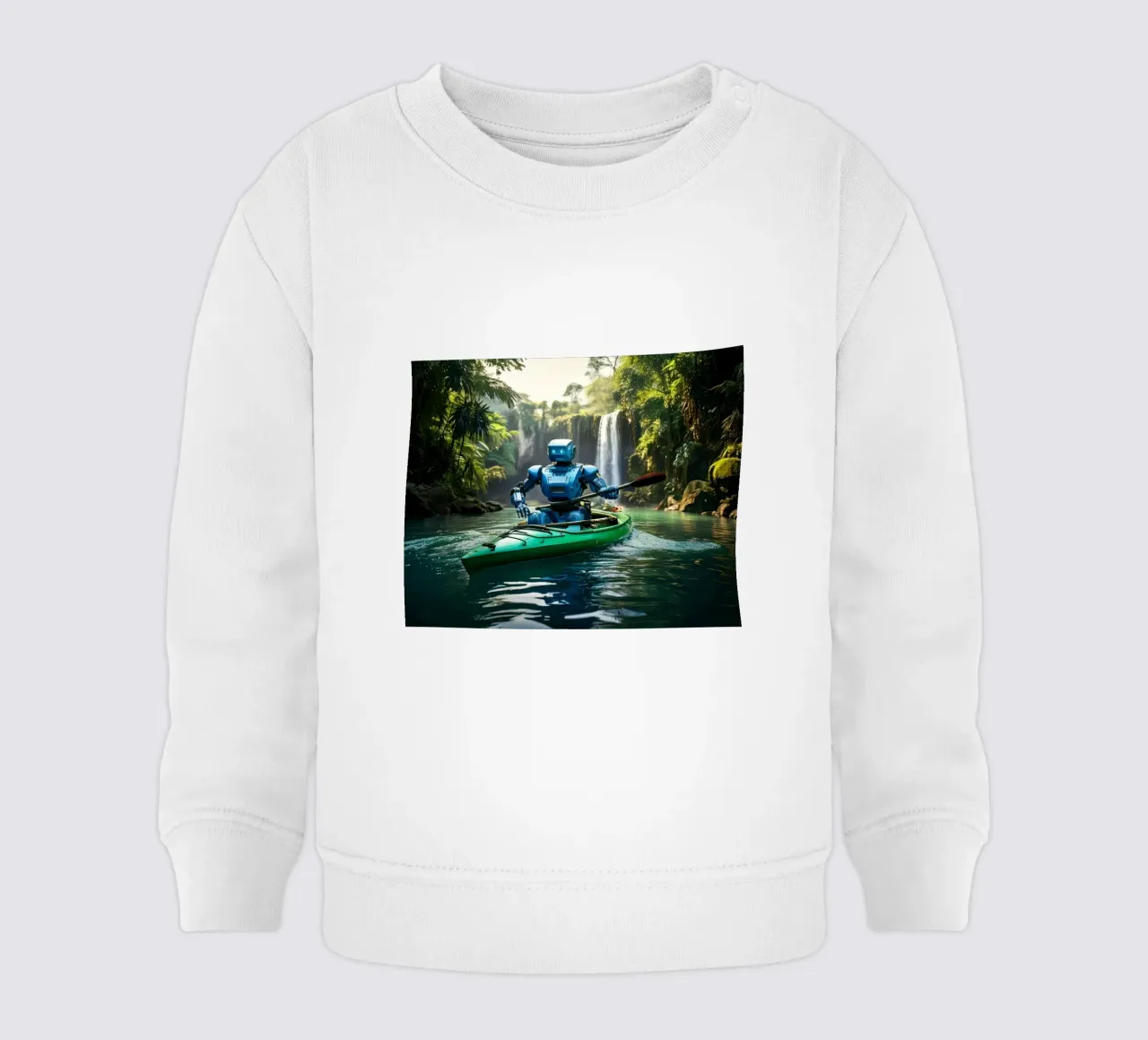 ROBOT EN CANOE. felpa neonato da Thierry vobmann photography