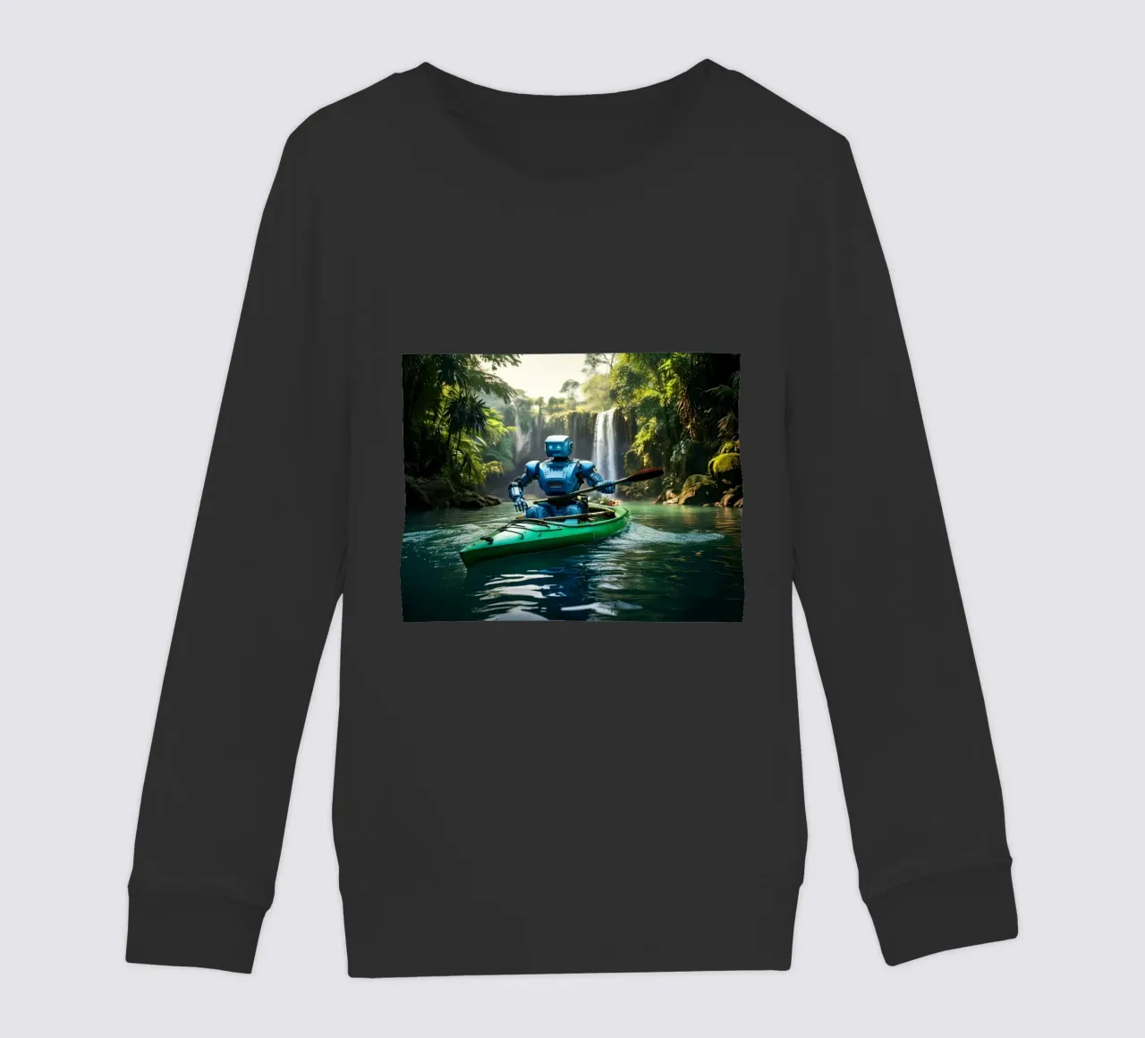 ROBOT EN CANOE. felpa bambino da Thierry vobmann photography