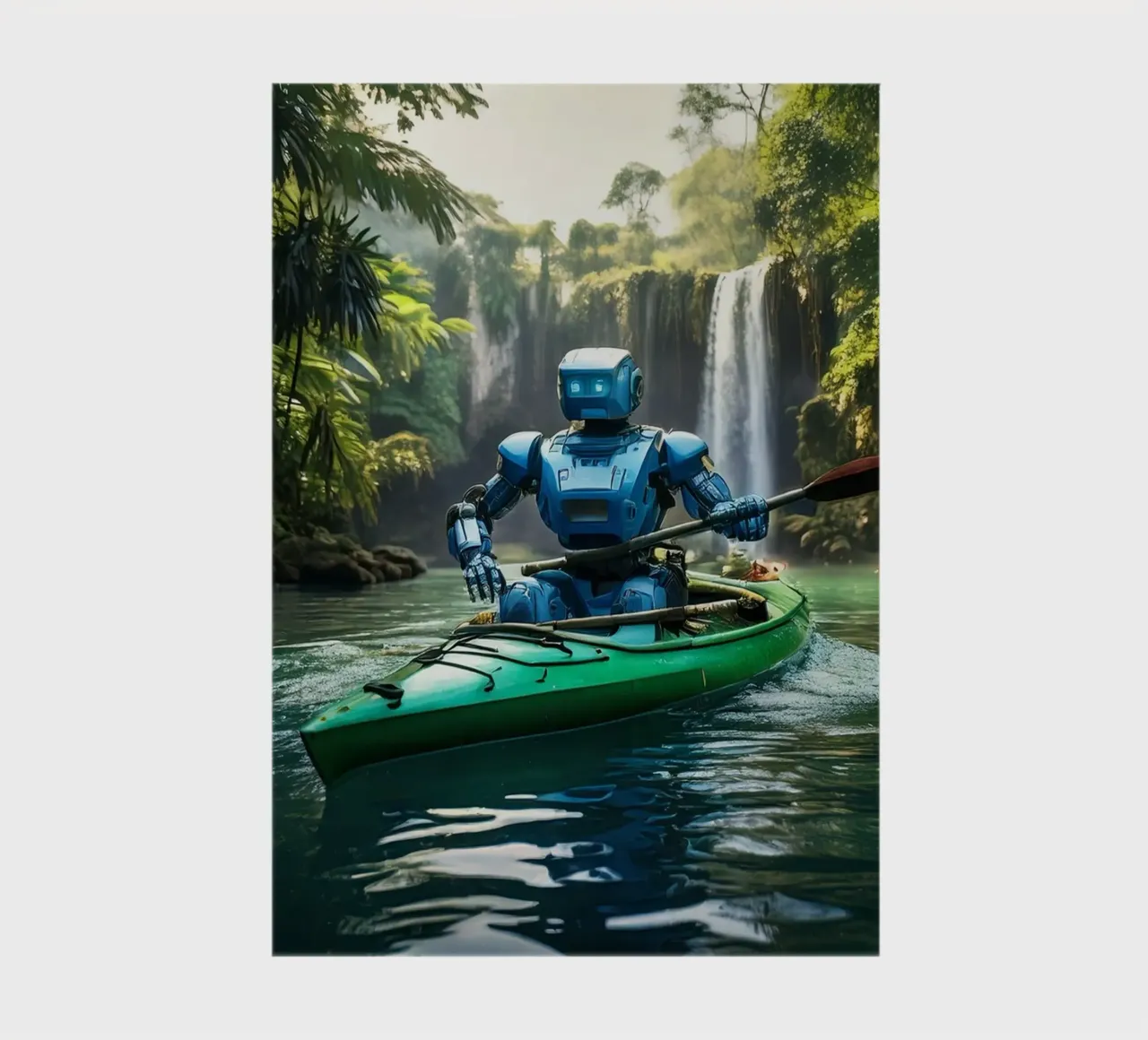 ROBOT EN CANOE. notebook by Thierry vobmann photography