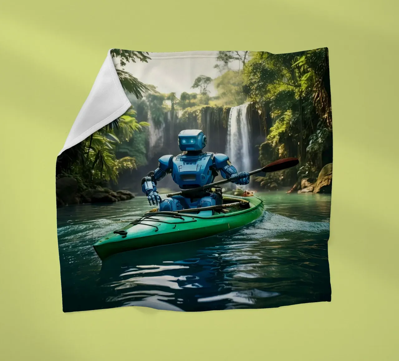 ROBOT EN CANOE. coperta in pile da Thierry vobmann photography
