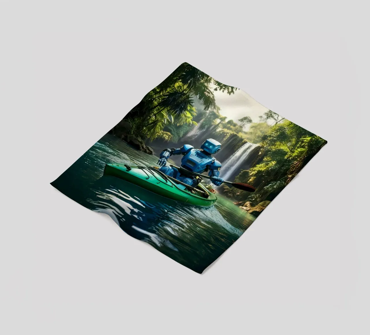 ROBOT EN CANOE. coperta in pile da Thierry vobmann photography