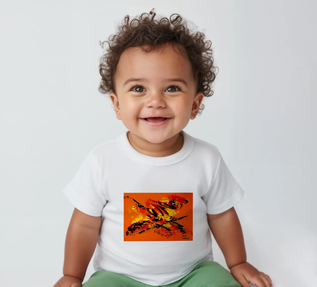 MESSAGE FROM THE HEART 11 maglietta neonato da Thierry Vobmann Abstract painting