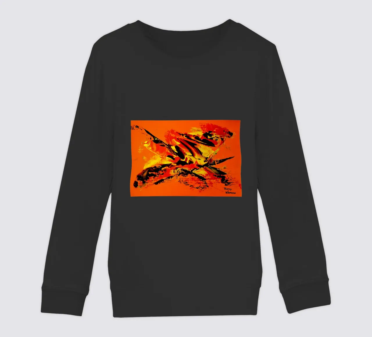 MESSAGE FROM THE HEART 11 felpa bambino da Thierry Vobmann Abstract painting