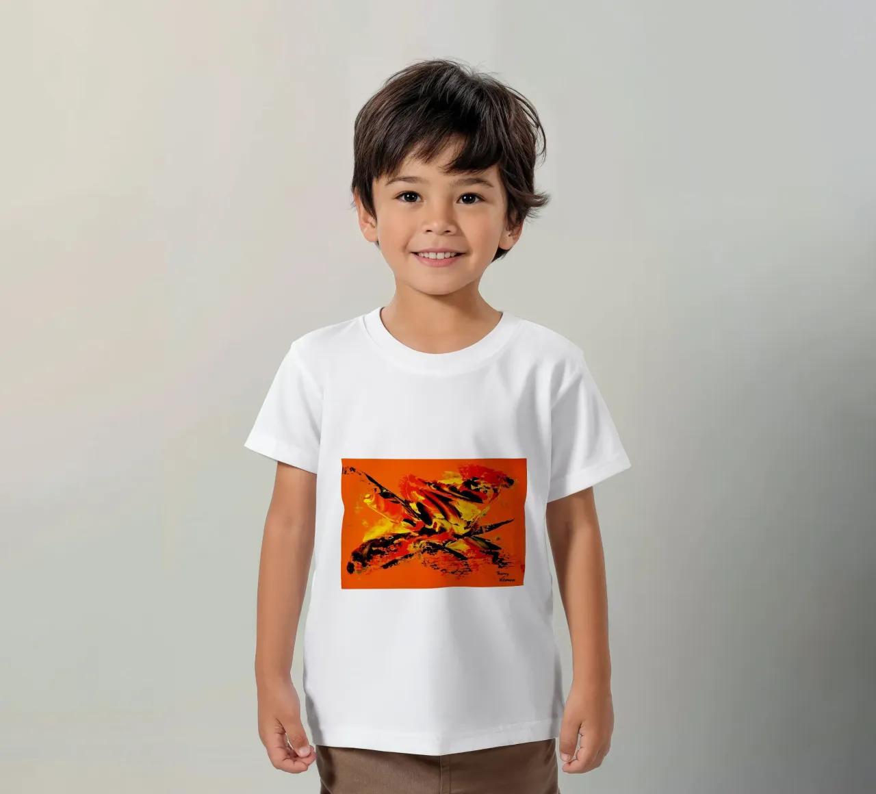 MESSAGE FROM THE HEART 11 t-shirt bambini da Thierry Vobmann Abstract painting
