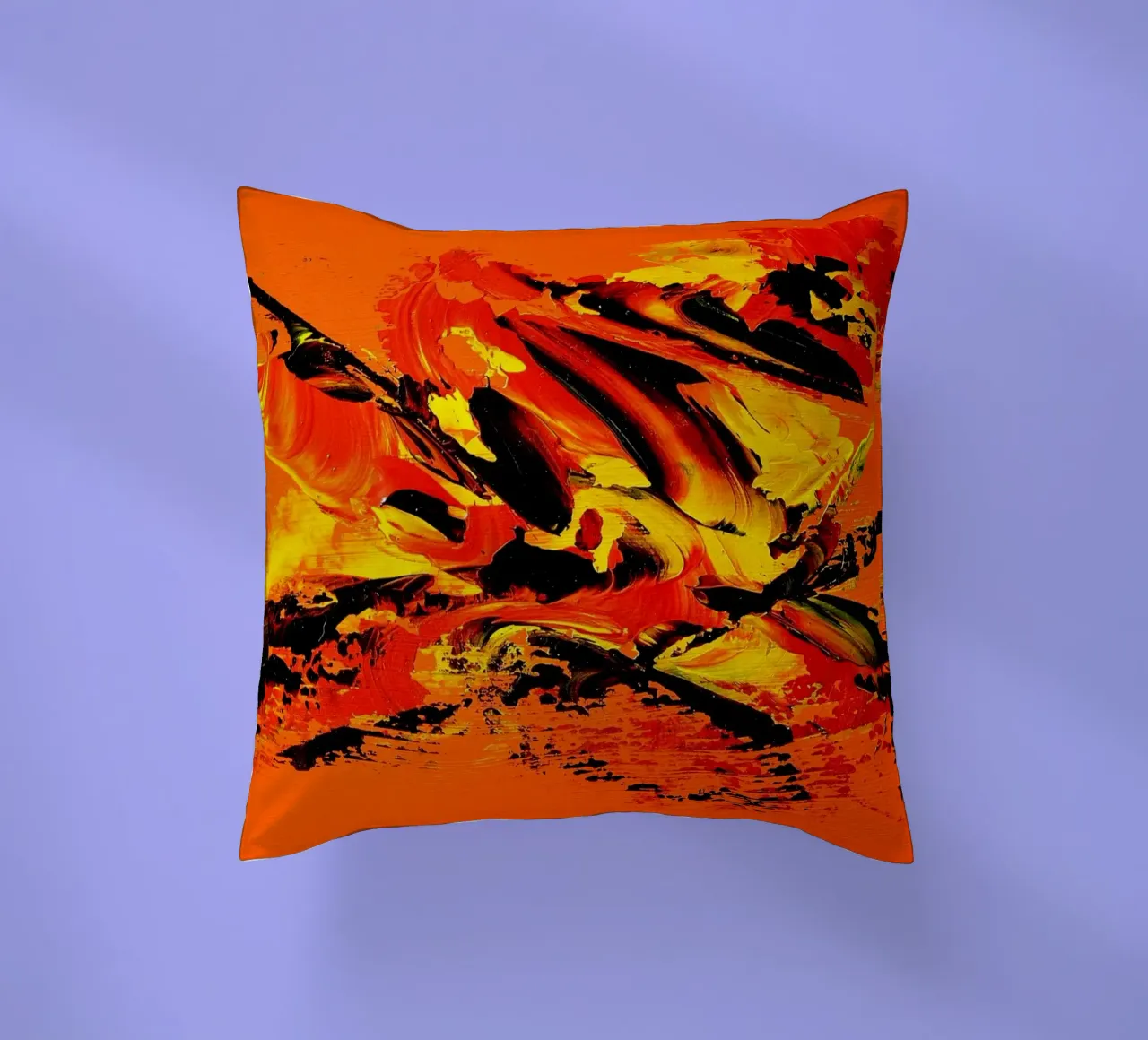 MESSAGE FROM THE HEART 11 cuscino da Thierry Vobmann Abstract painting