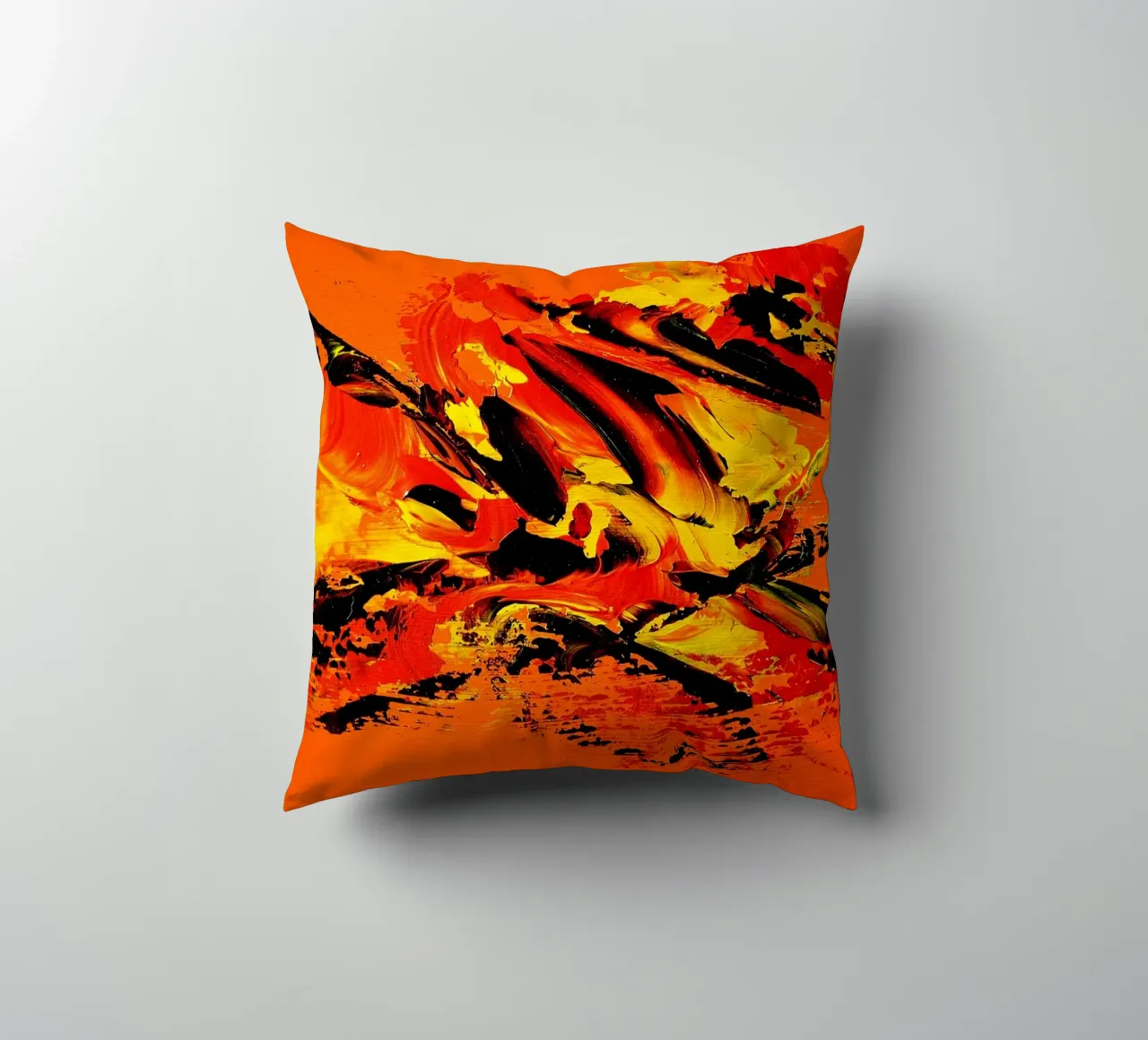 MESSAGE FROM THE HEART 11 cuscino da Thierry Vobmann Abstract painting