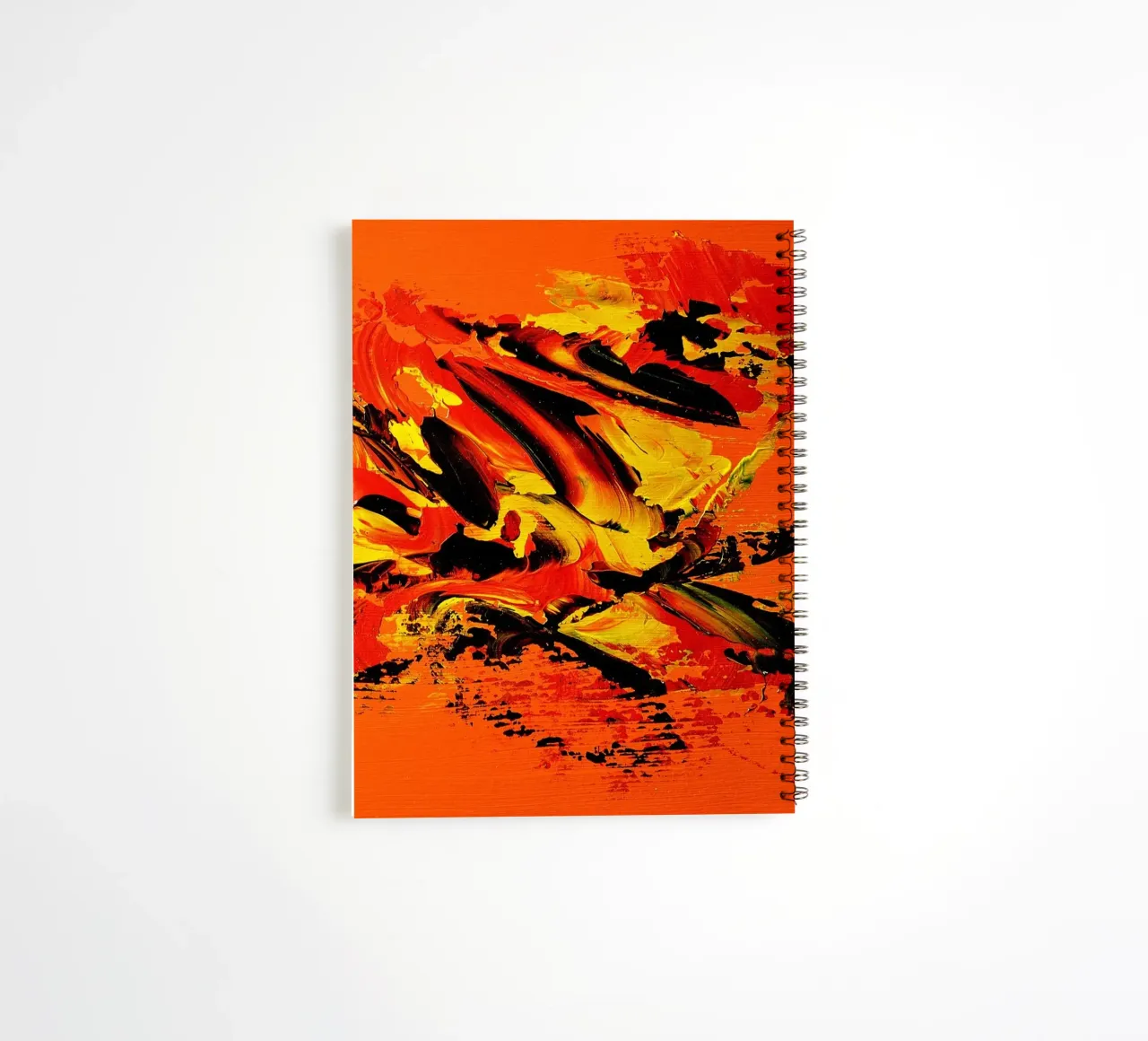 MESSAGE FROM THE HEART 11 spiral notebook by Thierry Vobmann Abstract painting