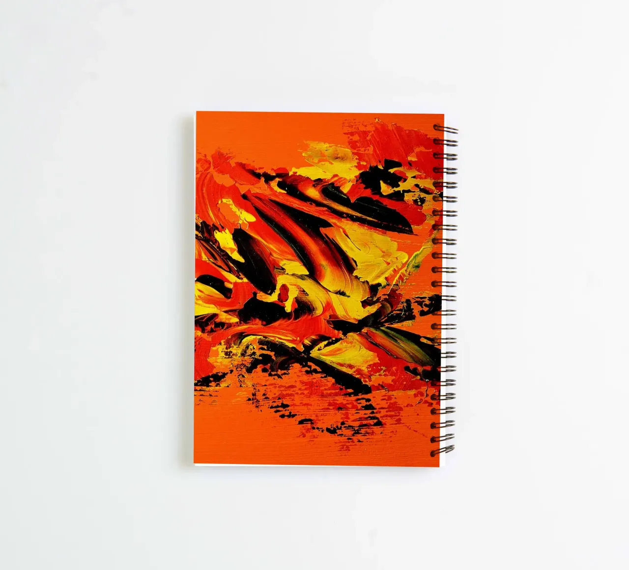 MESSAGE FROM THE HEART 11 spiral notebook by Thierry Vobmann Abstract painting