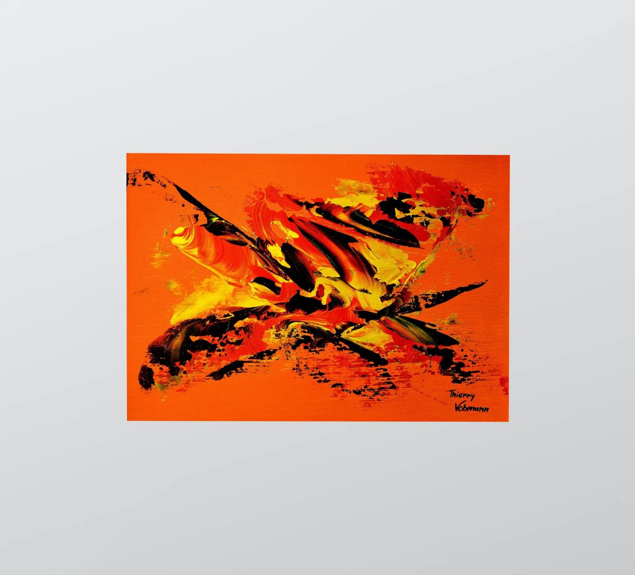 MESSAGE FROM THE HEART 11 adesivo da Thierry Vobmann Abstract painting