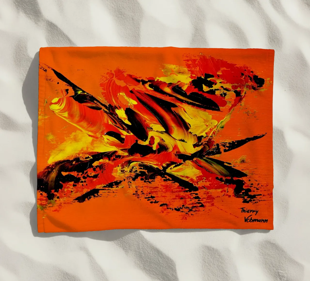 MESSAGE FROM THE HEART 11 telo mare da Thierry Vobmann Abstract painting