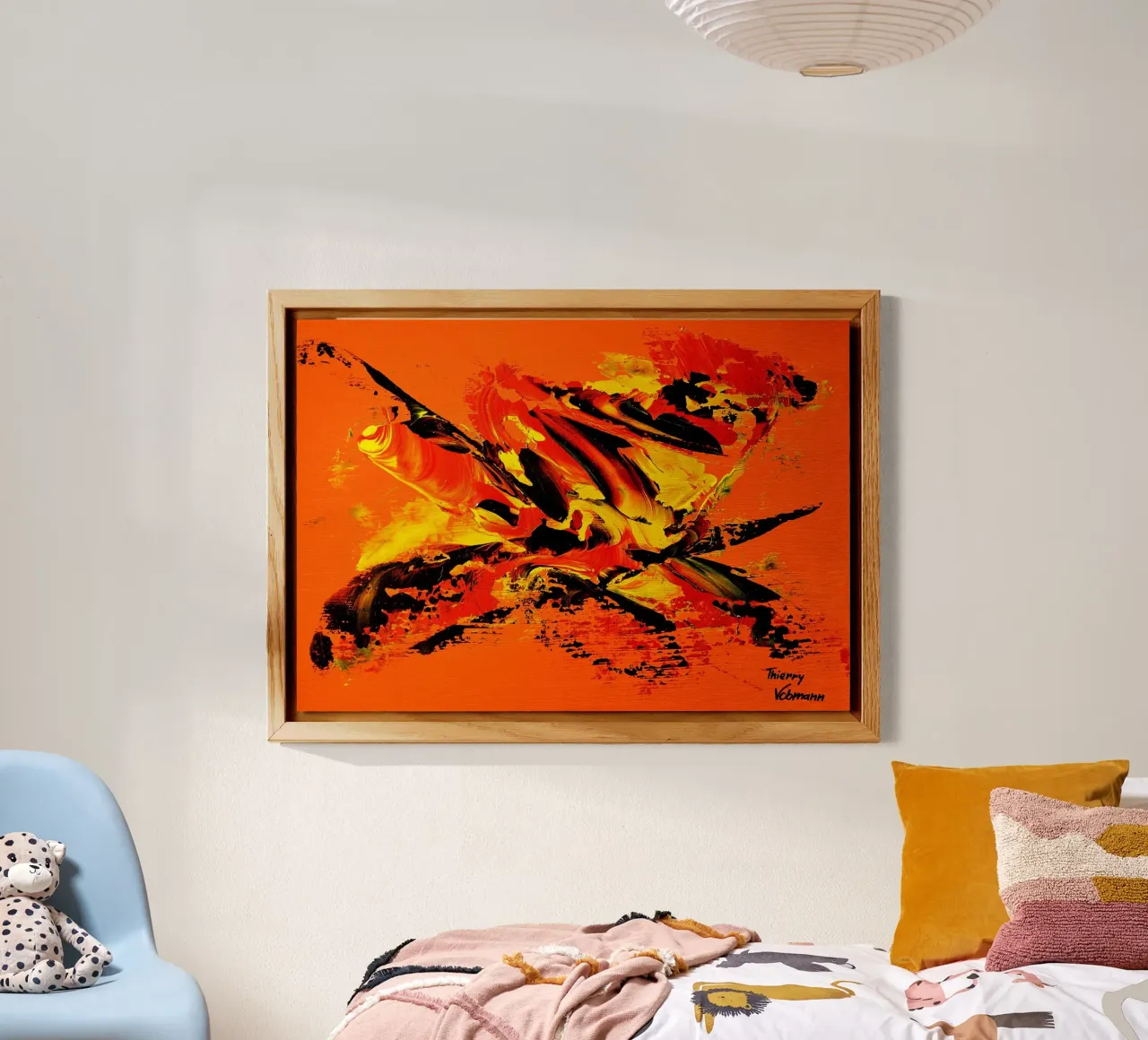 MESSAGE FROM THE HEART 11 alluminio dibond da Thierry Vobmann Abstract painting