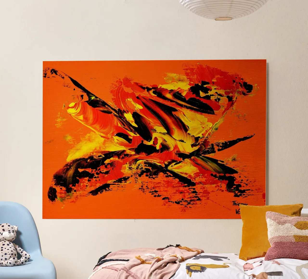 MESSAGE FROM THE HEART 11 aluminio dibond de Thierry Vobmann Abstract painting