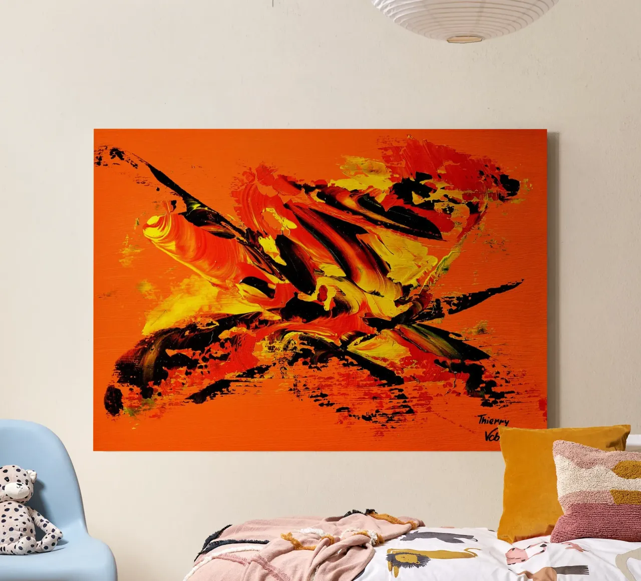 MESSAGE FROM THE HEART 11 tela da Thierry Vobmann Abstract painting