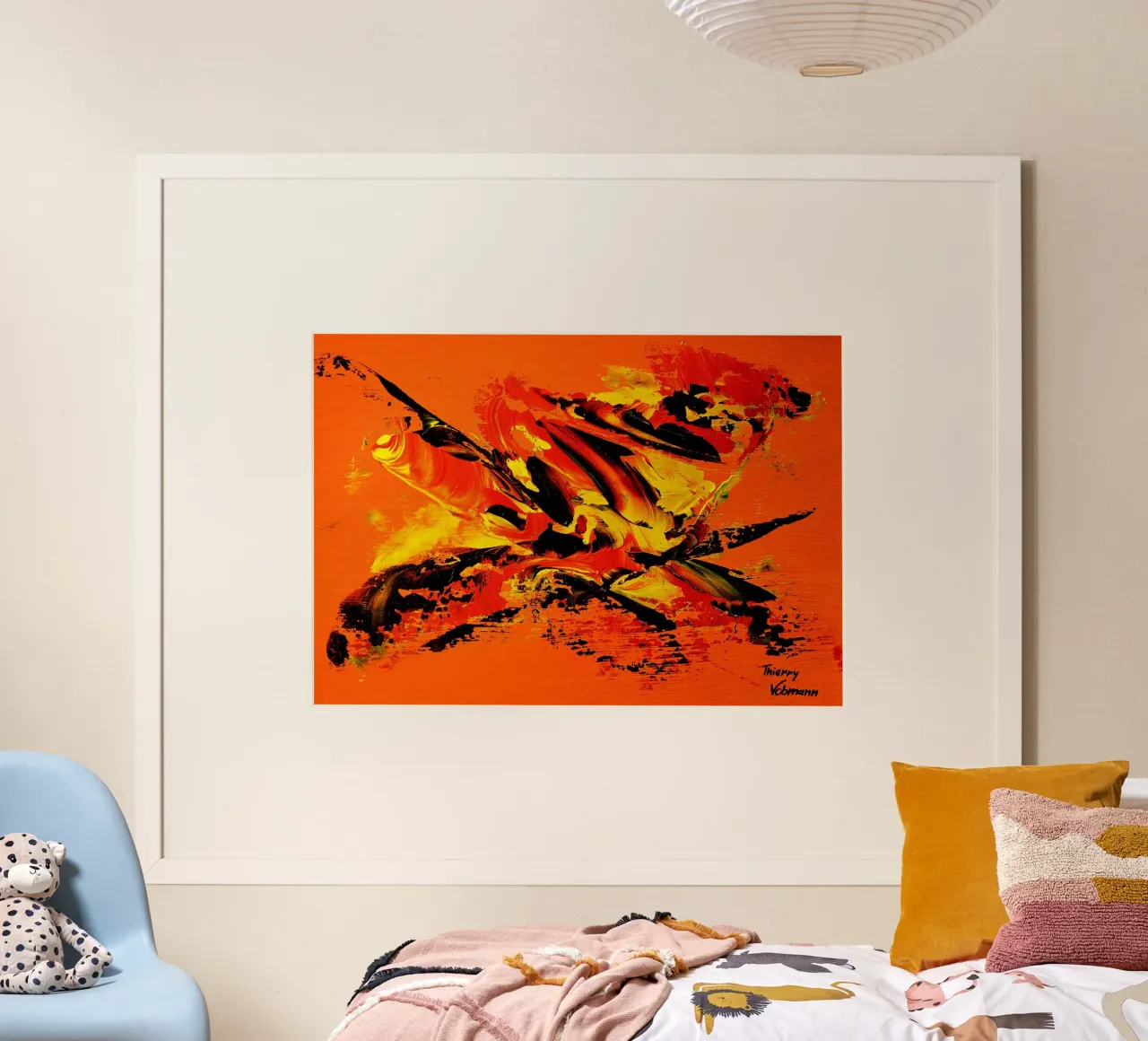 MESSAGE FROM THE HEART 11 poster da Thierry Vobmann Abstract painting