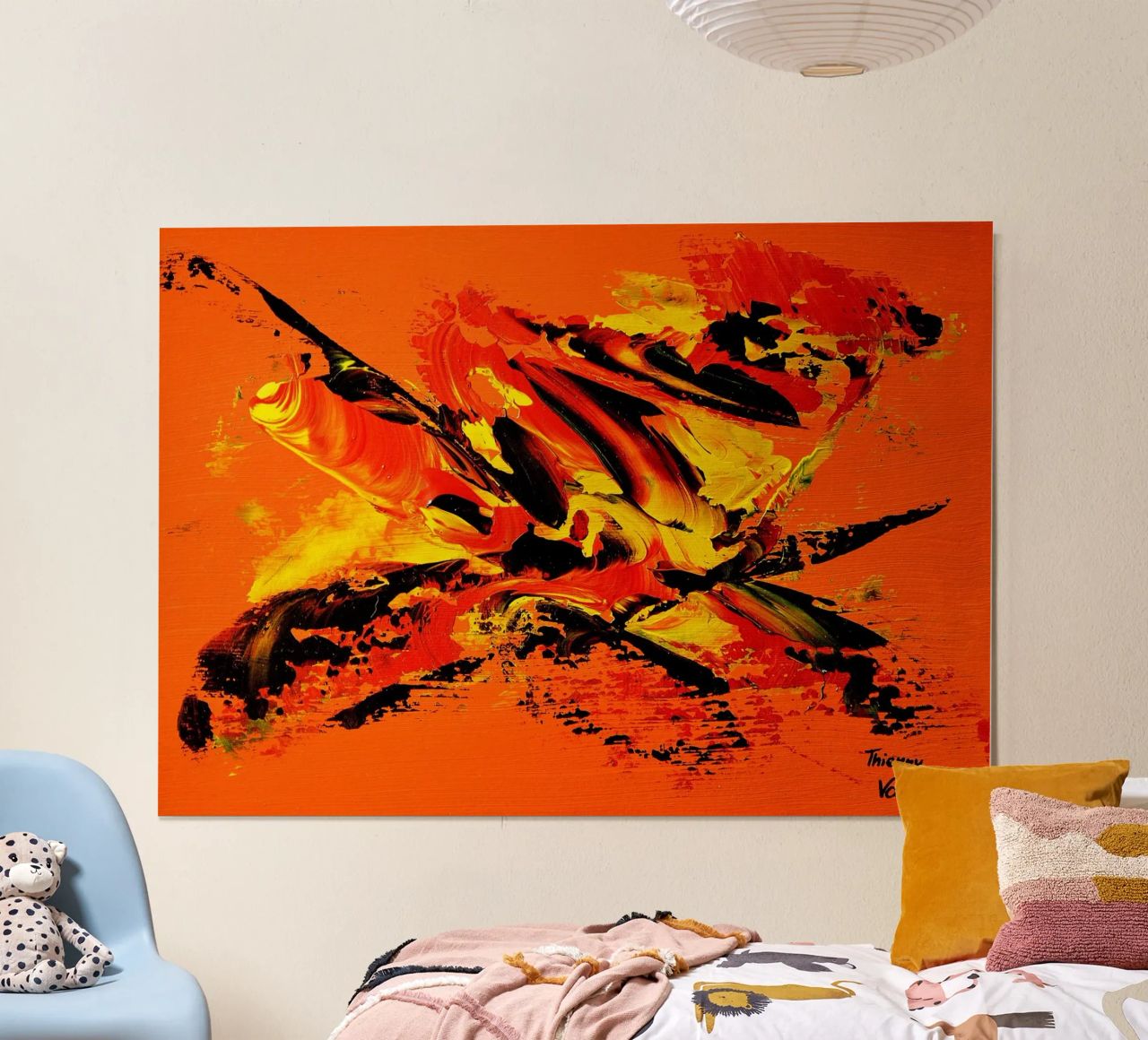 MESSAGE FROM THE HEART 11 carta hahnemühle da Thierry Vobmann Abstract painting