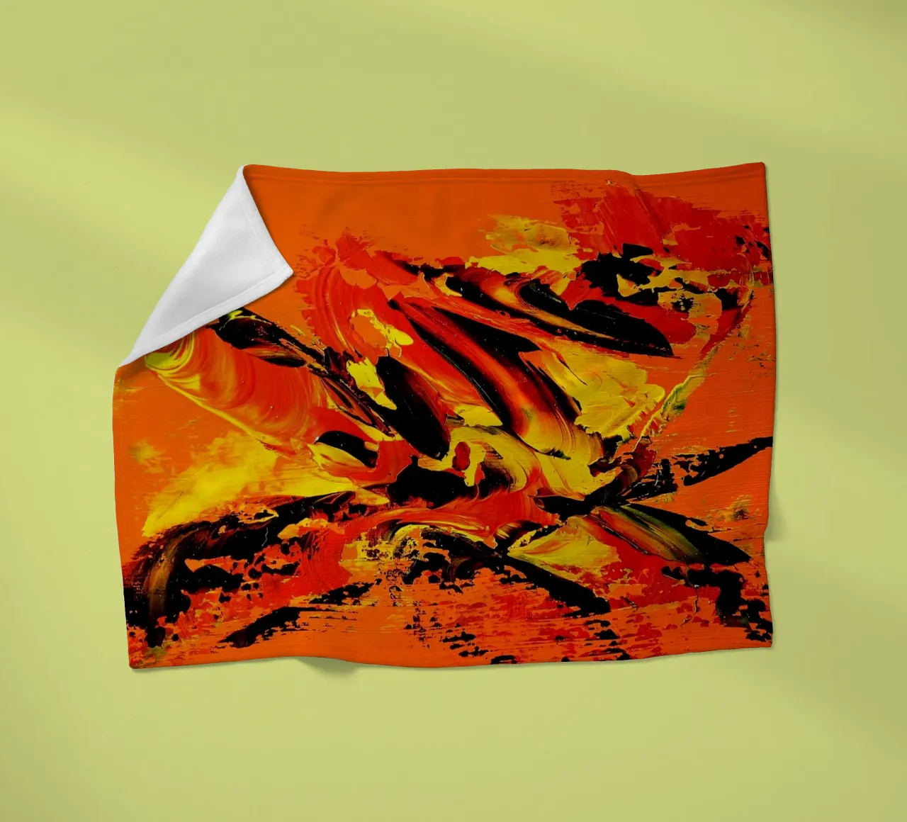 MESSAGE FROM THE HEART 11 coperta in pile da Thierry Vobmann Abstract painting