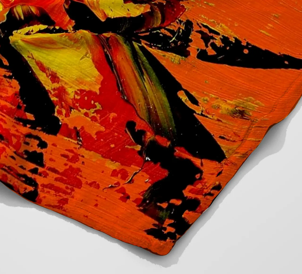 MESSAGE FROM THE HEART 11 coperta in pile da Thierry Vobmann Abstract painting