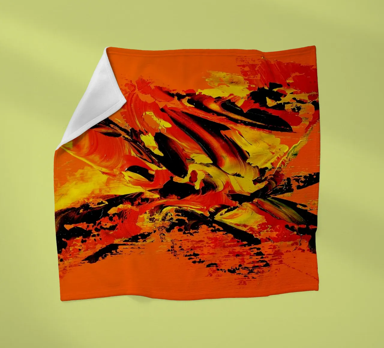 MESSAGE FROM THE HEART 11 coperta in pile da Thierry Vobmann Abstract painting