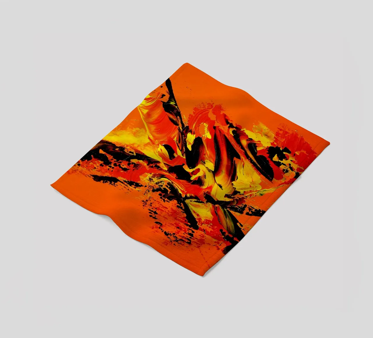 MESSAGE FROM THE HEART 11 manta de franela de Thierry Vobmann Abstract painting