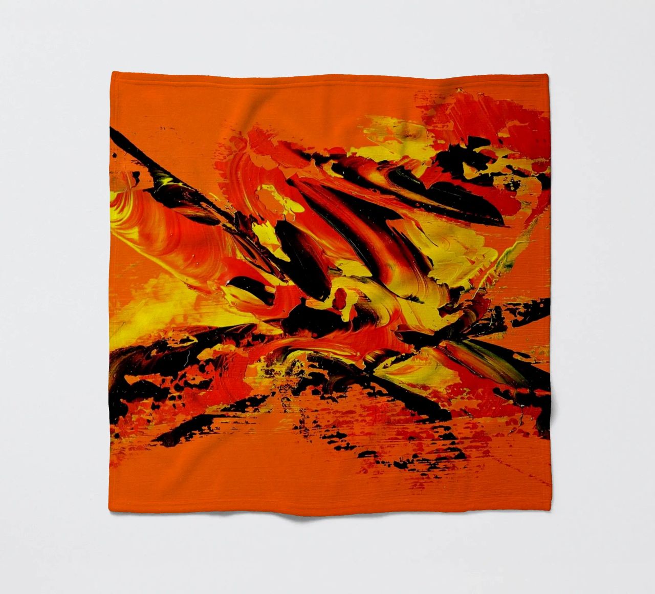 MESSAGE FROM THE HEART 11 coperta in pile da Thierry Vobmann Abstract painting