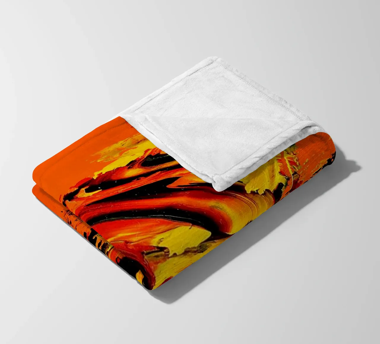 MESSAGE FROM THE HEART 11 coperta in pile da Thierry Vobmann Abstract painting