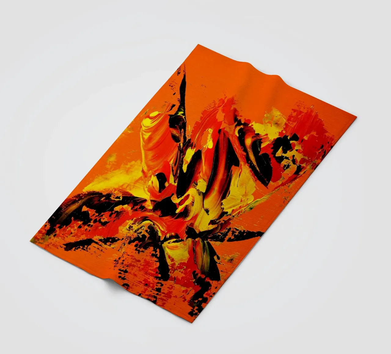 MESSAGE FROM THE HEART 11 coperta in pile da Thierry Vobmann Abstract painting