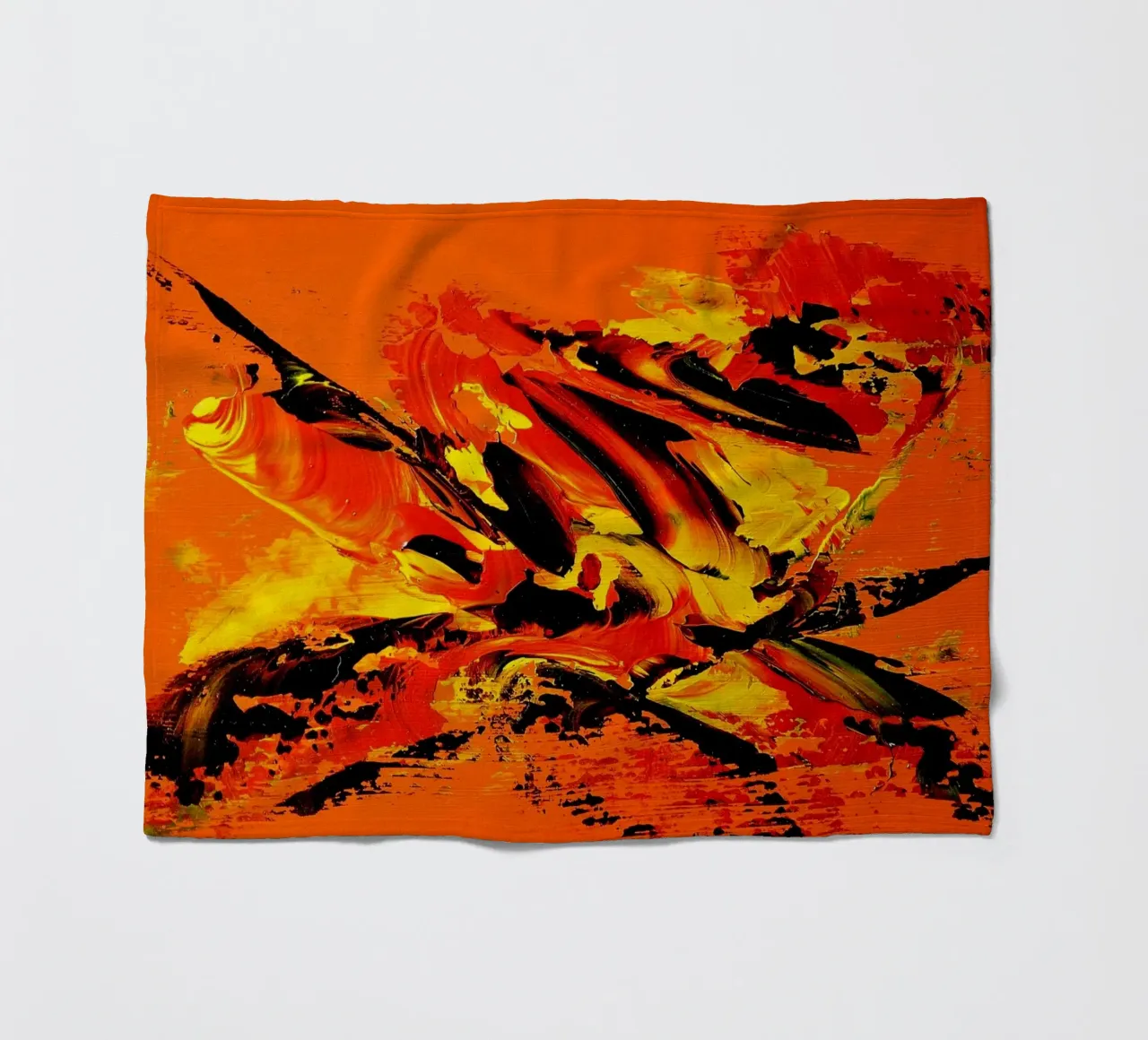 MESSAGE FROM THE HEART 11 coperta in pile da Thierry Vobmann Abstract painting