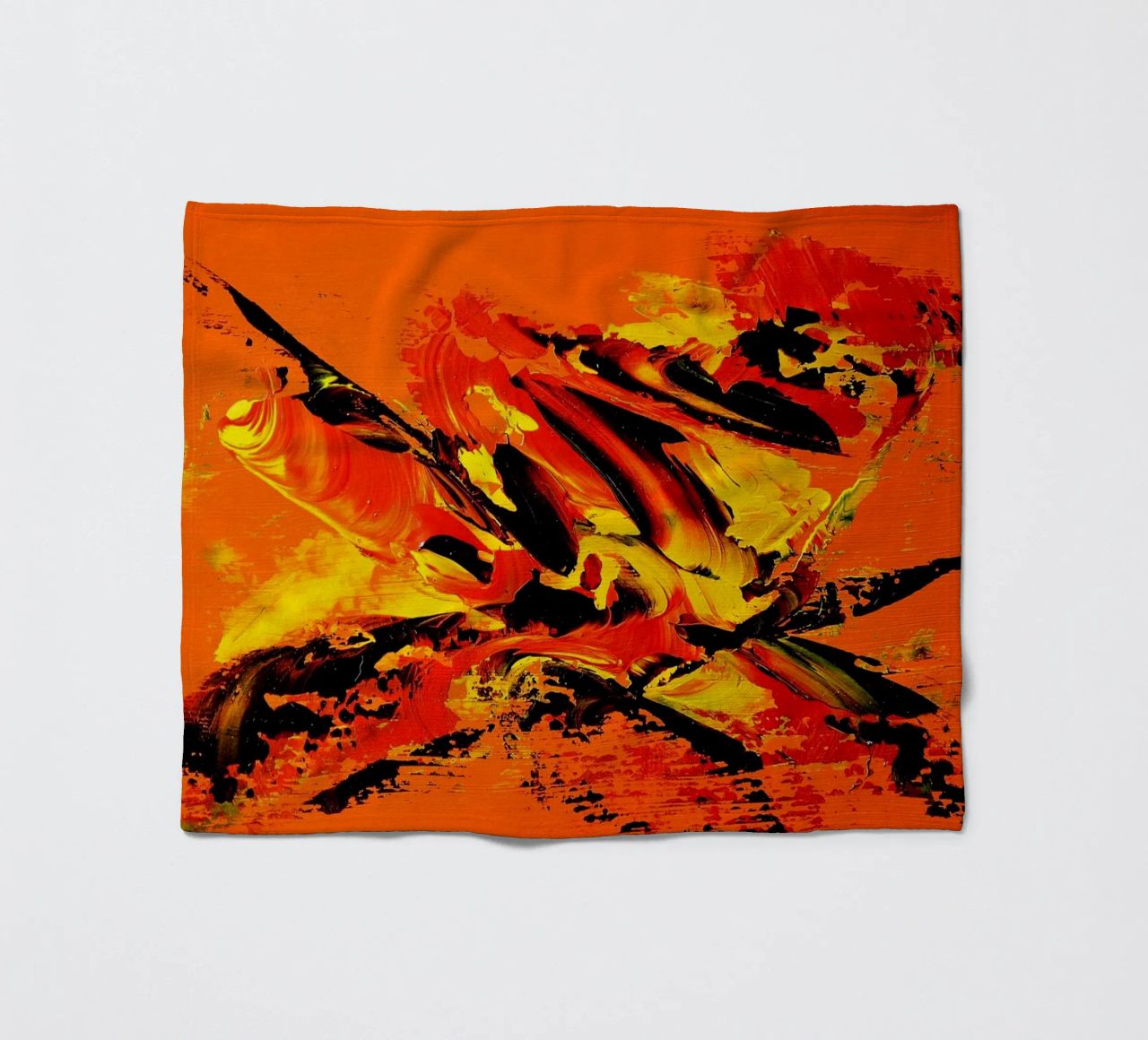 MESSAGE FROM THE HEART 11 coperta in pile da Thierry Vobmann Abstract painting