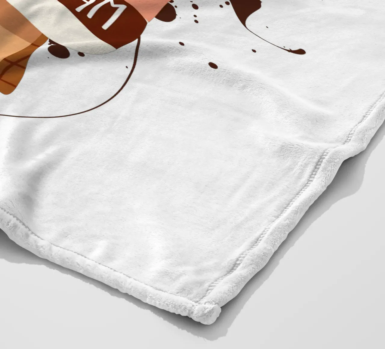 LA VIE EST MEILLEURE AVEC DE LA GLACE plaid polaire de ArtDesign by KBK