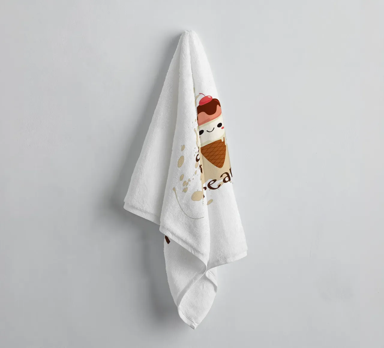 STARE AL FRESCO MANGIARE IL GELATO asciugamano da bagno da ArtDesign by KBK