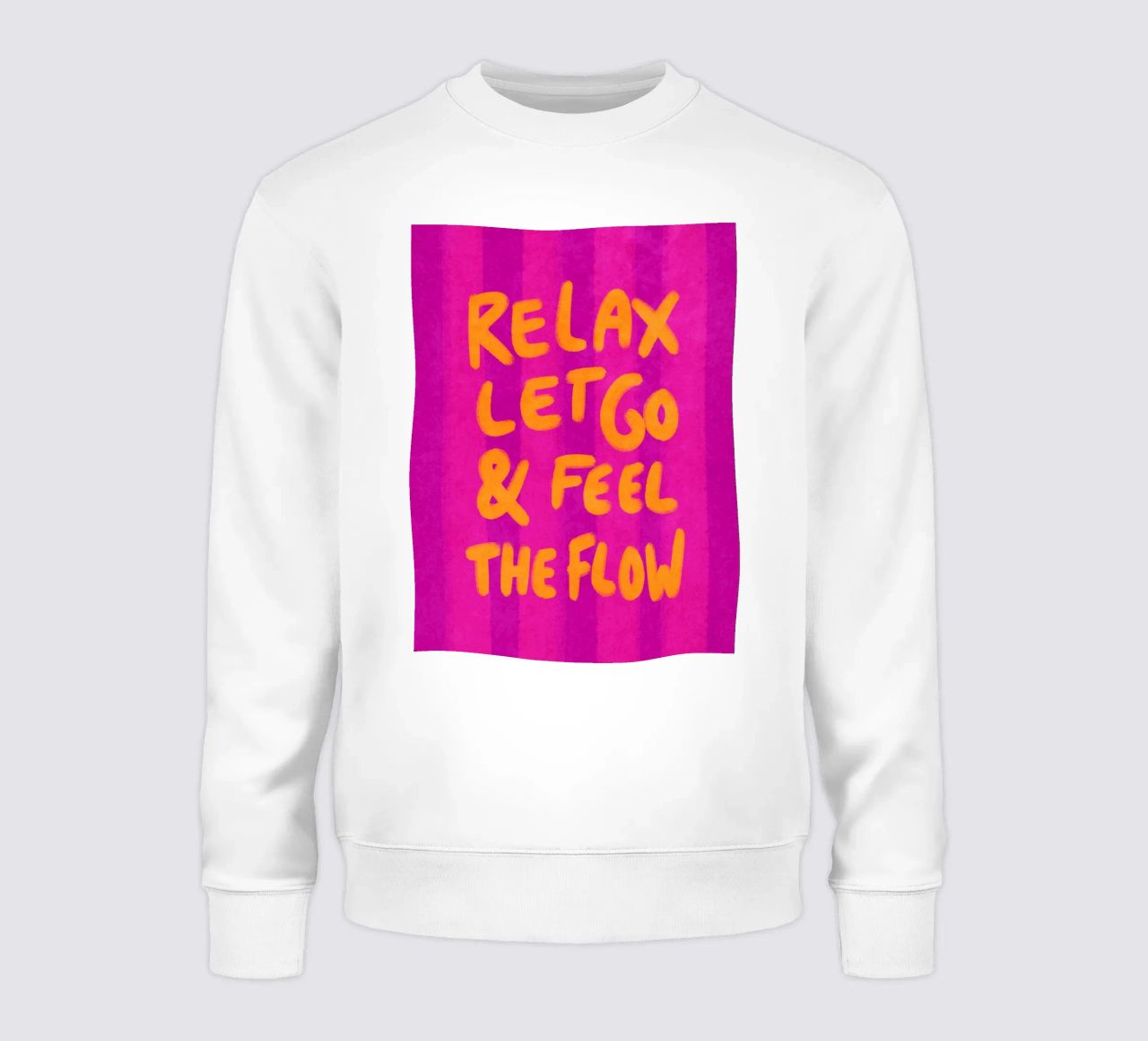 Relax, let go and feel the flow felpa da Illustration Raissa Oltmanns