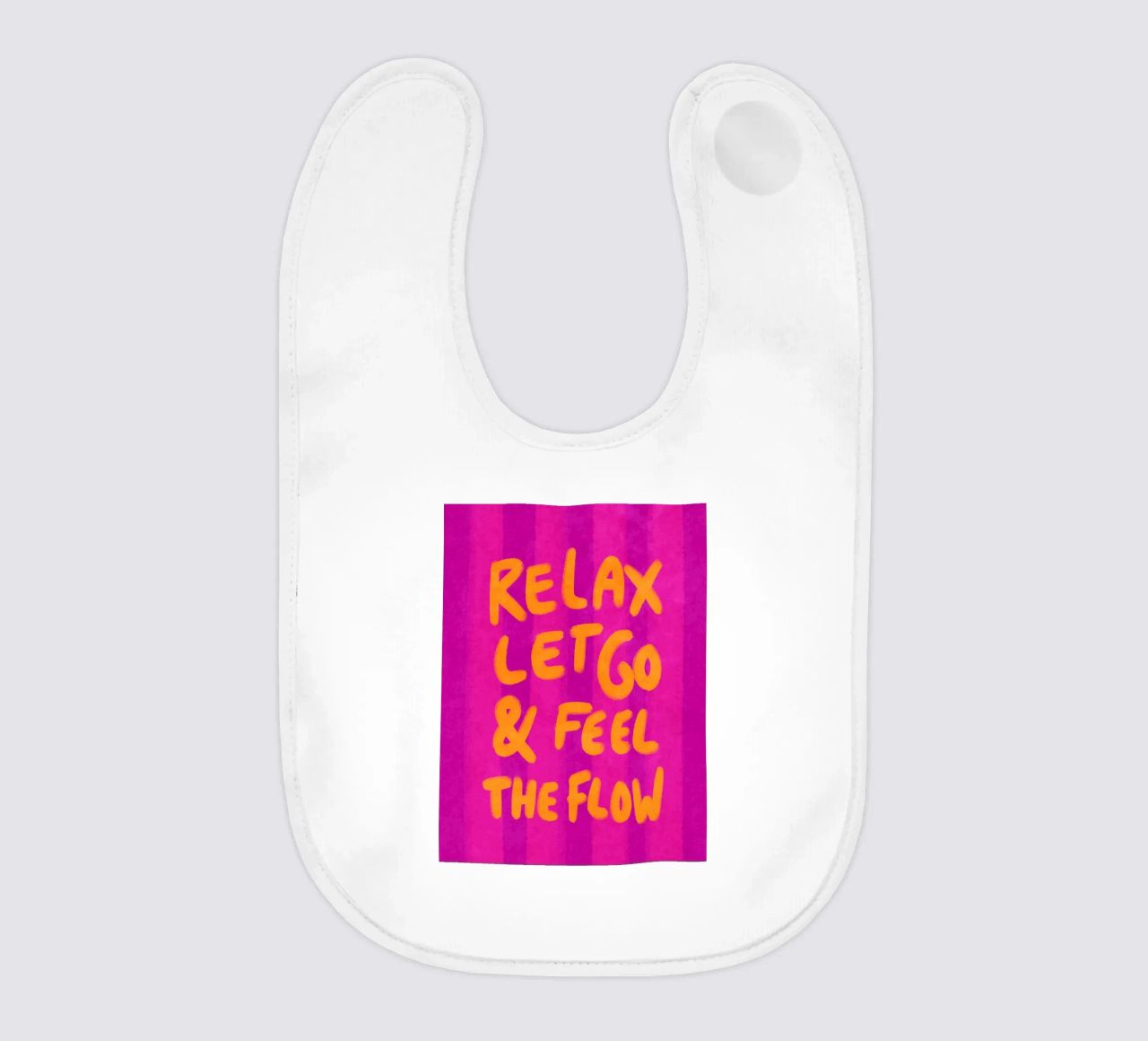 Relax, let go and feel the flow bavaglino da Illustration Raissa Oltmanns