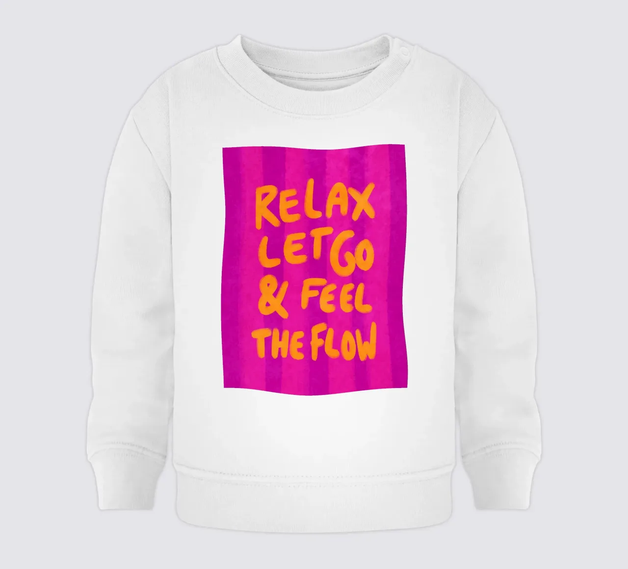 Relax, let go and feel the flow felpa neonato da Illustration Raissa Oltmanns