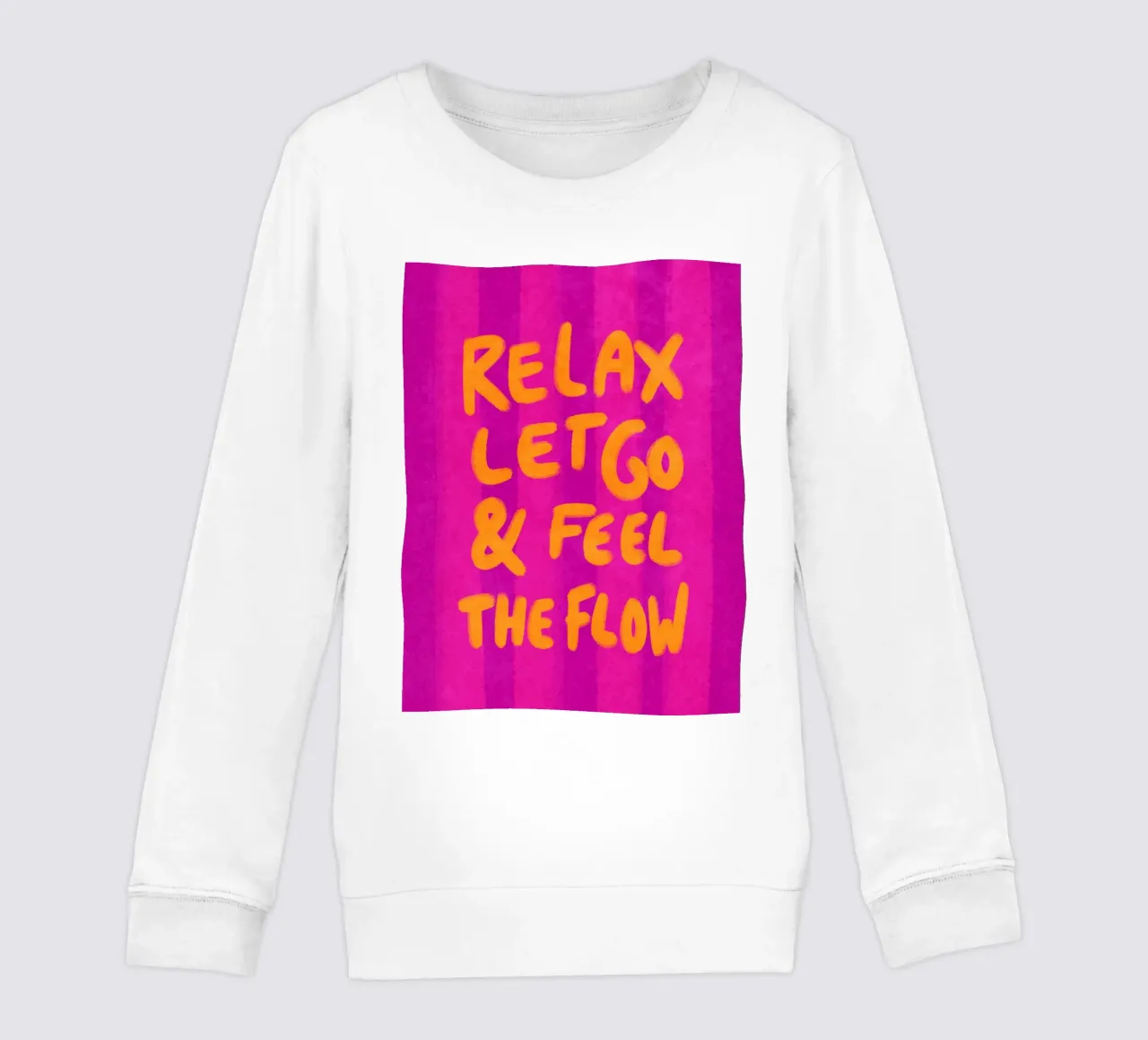 Relax, let go and feel the flow felpa bambino da Illustration Raissa Oltmanns