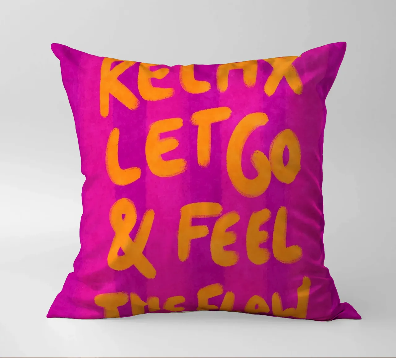 Relax, let go and feel the flow cojín de Illustration Raissa Oltmanns
