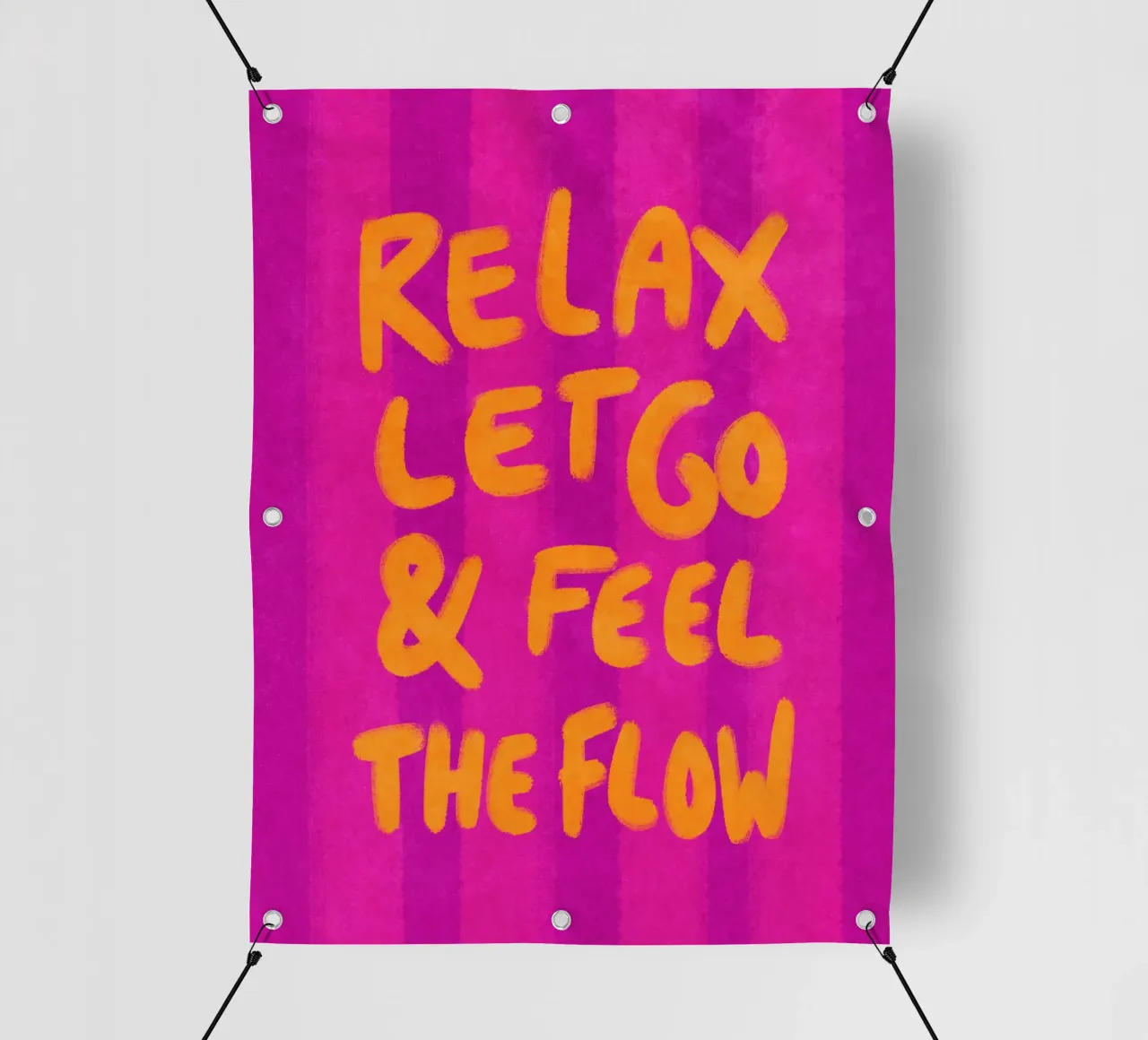 Relax, let go and feel the flow telo in pvc da Illustration Raissa Oltmanns
