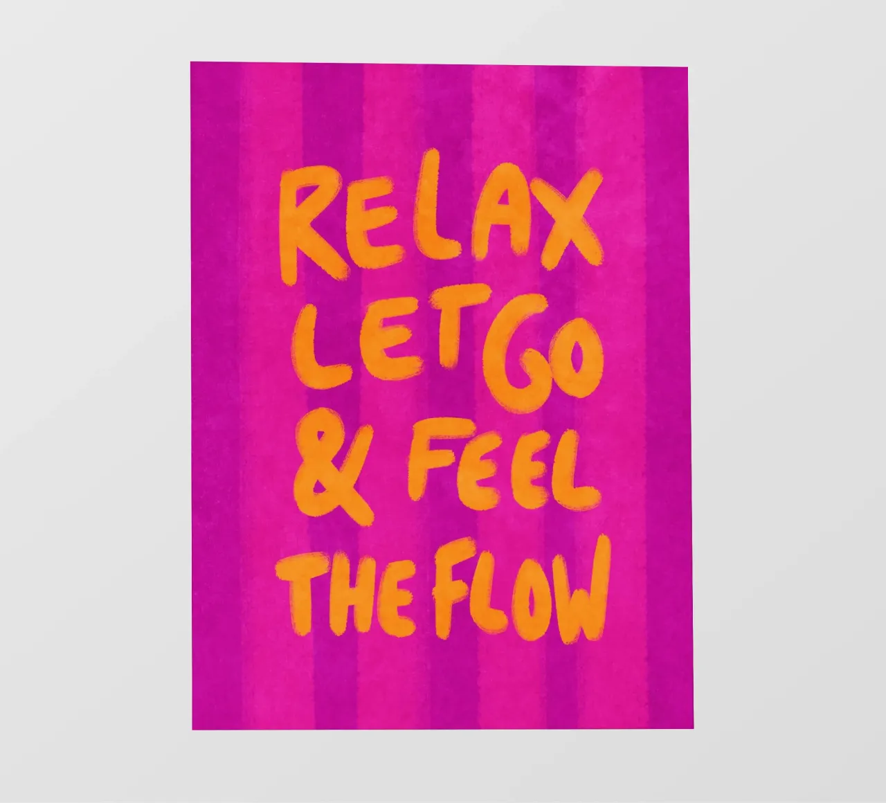 Relax, let go and feel the flow telo in pvc da Illustration Raissa Oltmanns