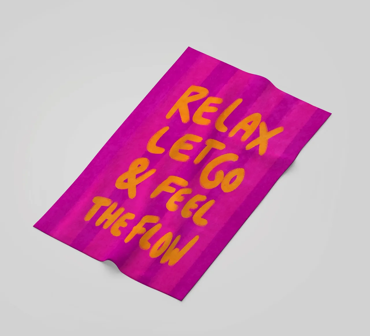 Relax, let go and feel the flow telo mare da Illustration Raissa Oltmanns
