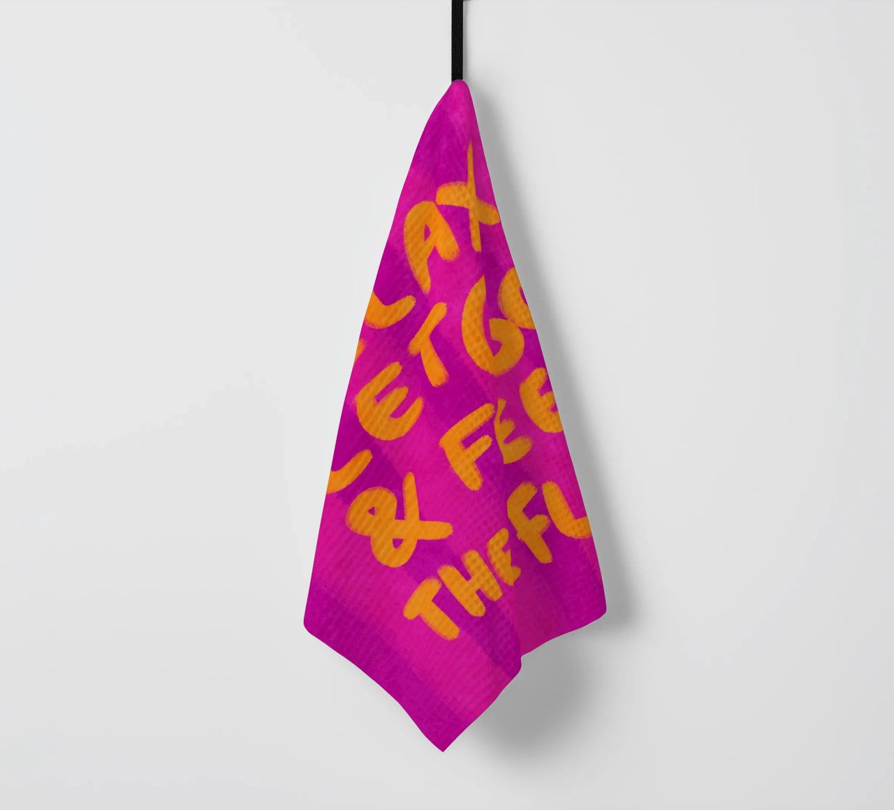 Relax, let go and feel the flow canovaccio da cucina da Illustration Raissa Oltmanns