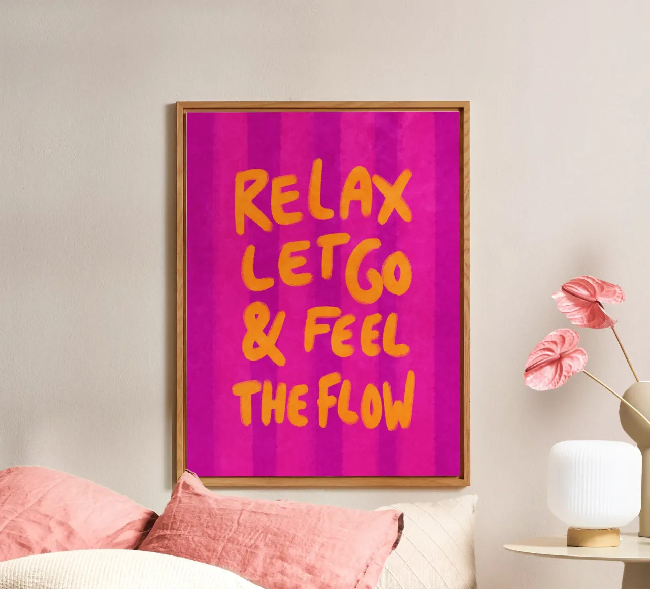 Relax, let go and feel the flow alluminio dibond da Illustration Raissa Oltmanns