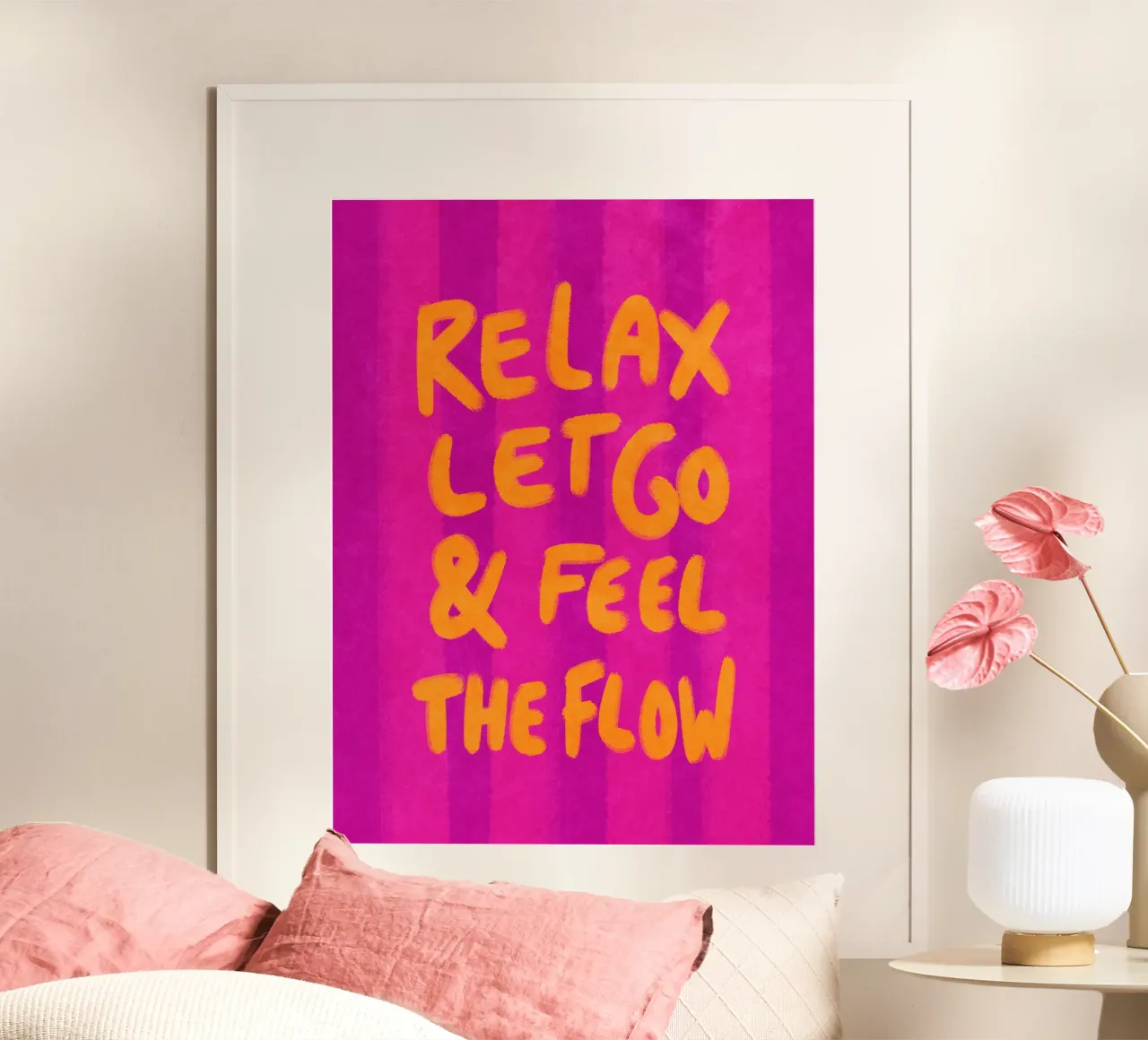 Relax, let go and feel the flow carta hahnemühle da Illustration Raissa Oltmanns