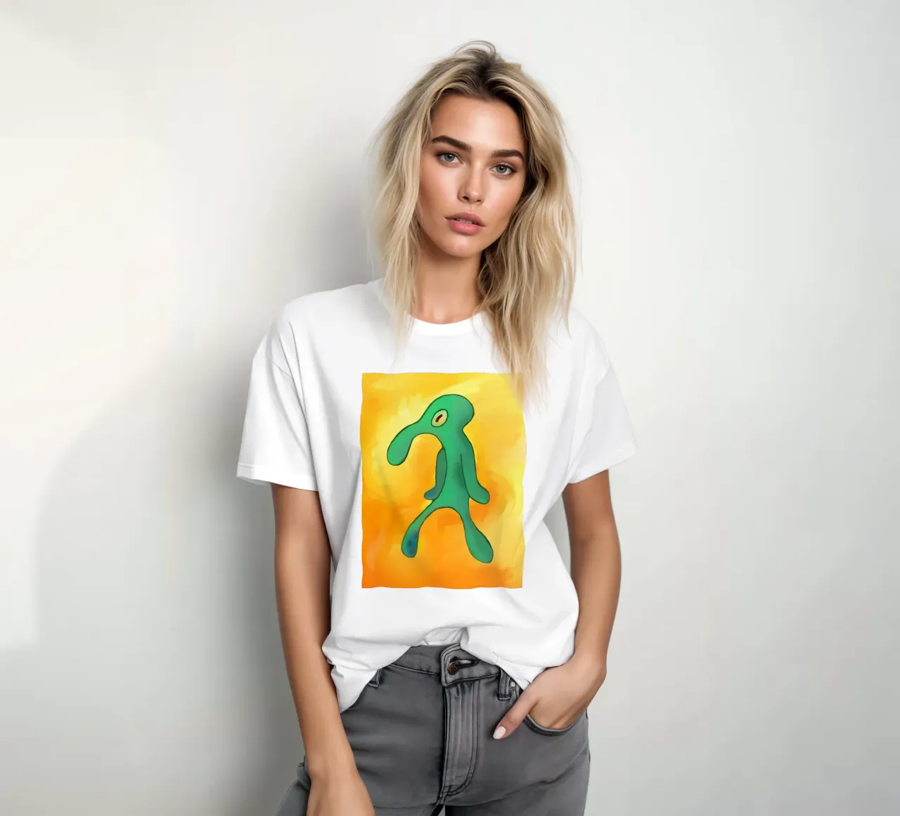 Squidward Tentacles t-shirt da Low poly art