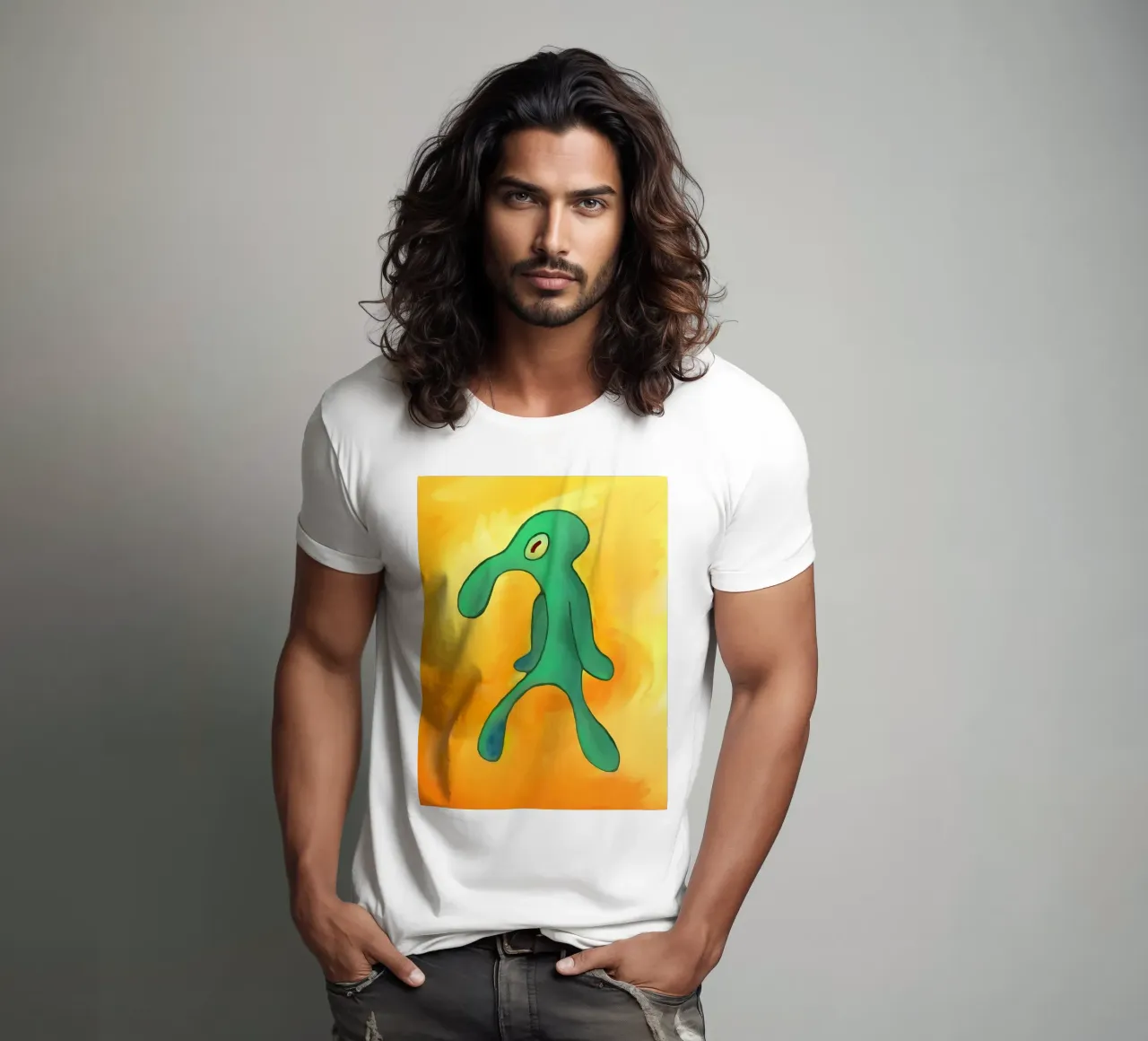 Squidward Tentacles t-shirt da Low poly art