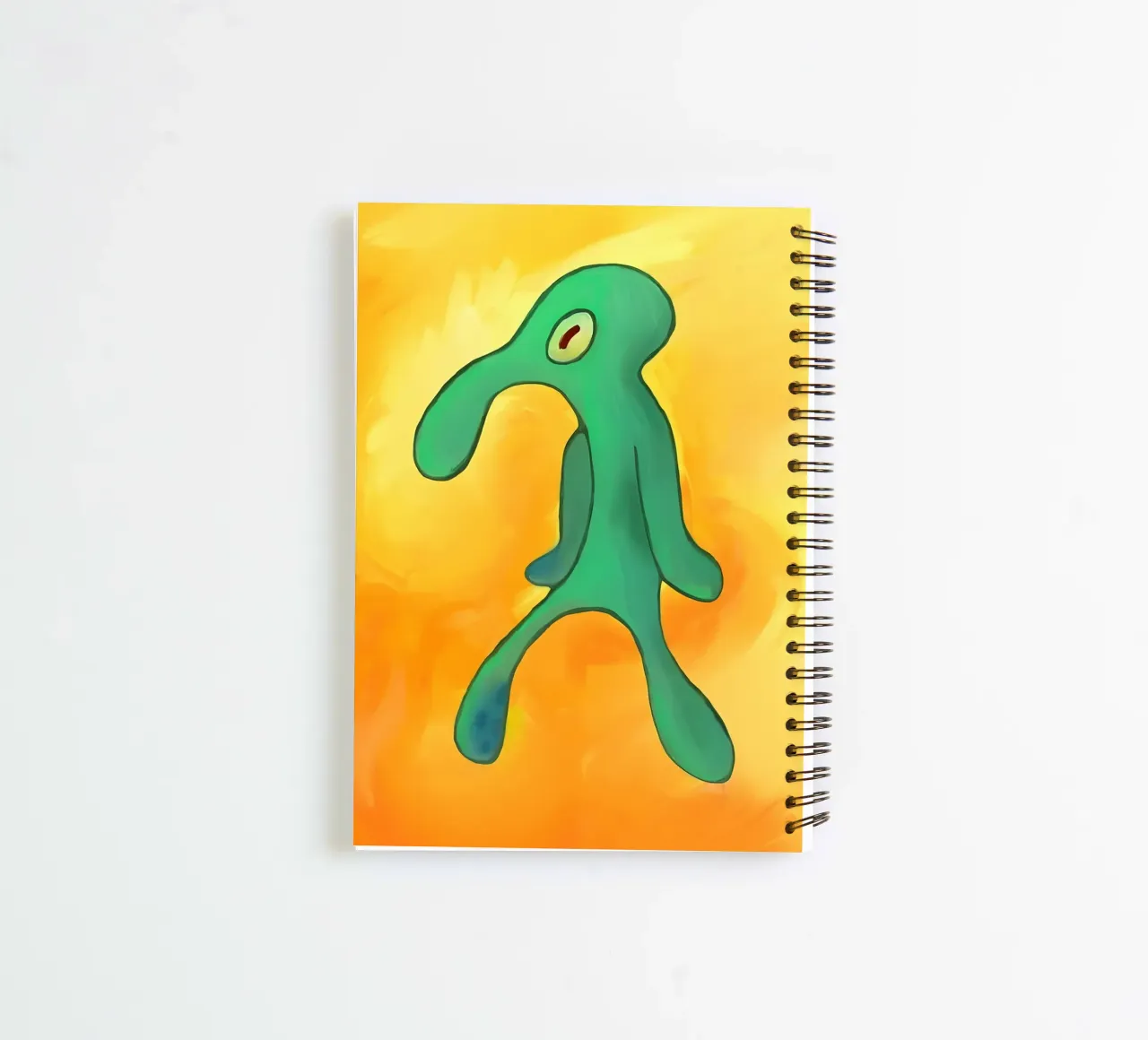 Squidward Tentacles spiral notebook by Low poly art