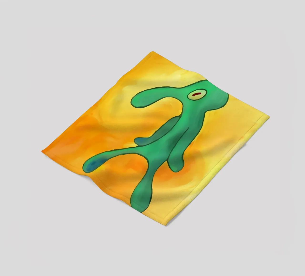 Squidward Tentacles coperta in pile da Low poly art