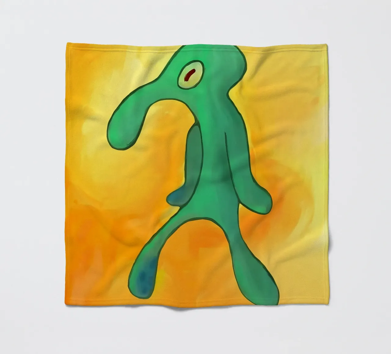 Squidward Tentacles coperta in pile da Low poly art