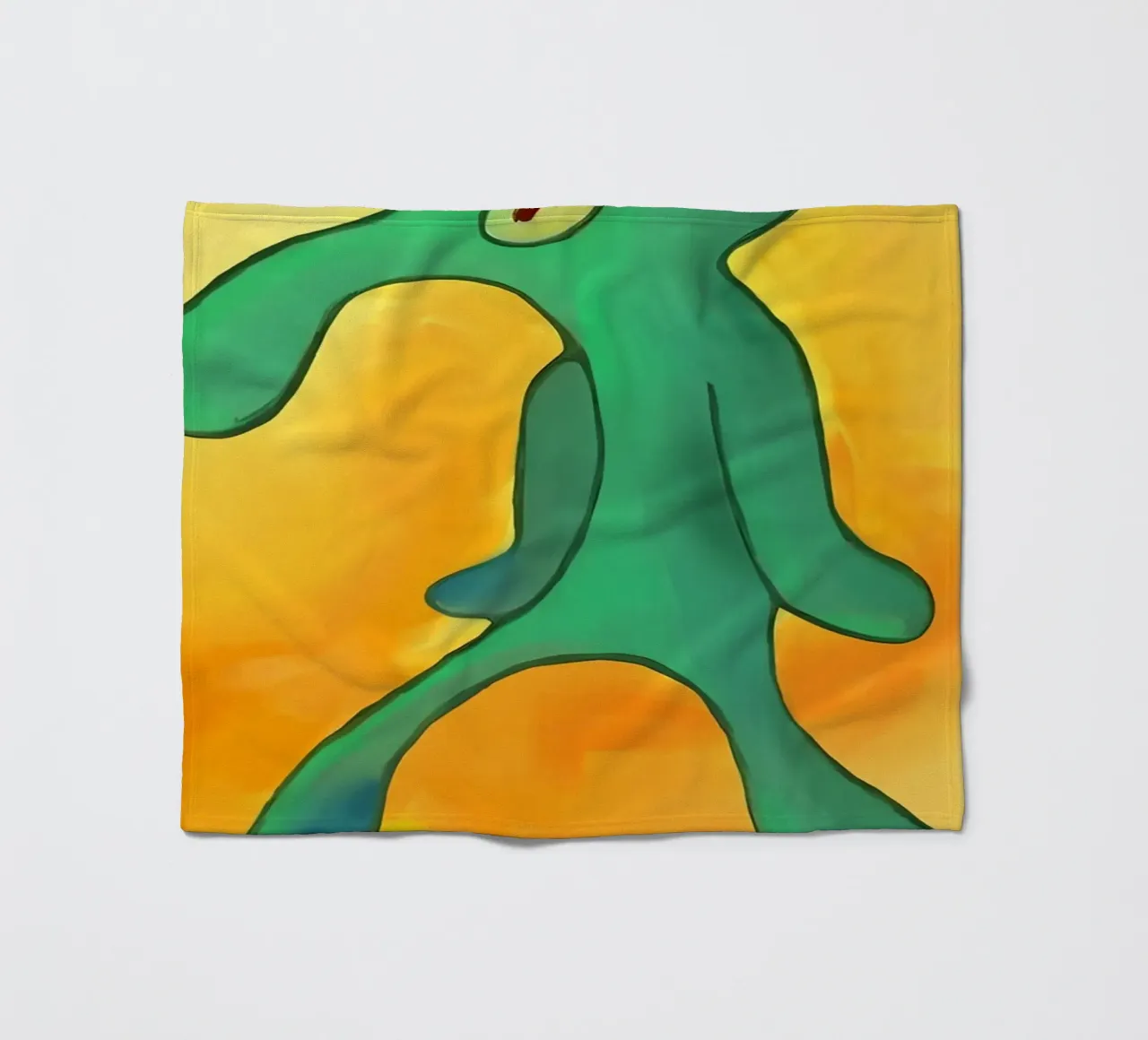 Squidward Tentacles coperta in pile da Low poly art