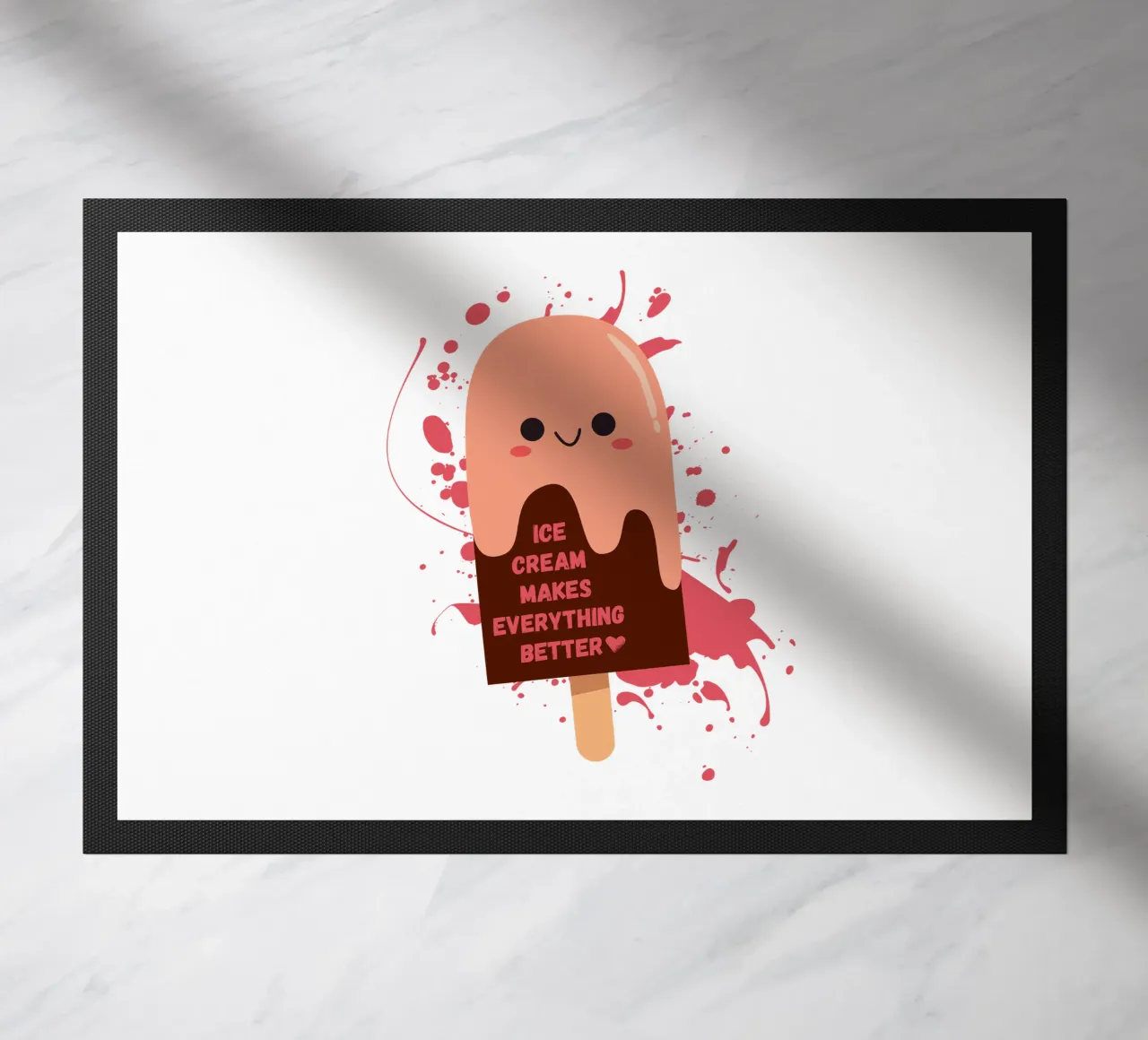 IL GELATO RENDE TUTTO PIÙ BELLO zerbino da ArtDesign by KBK