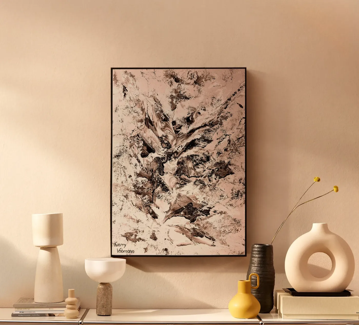 SEPIA 57 plexiglass da Thierry Vobmann Abstract painting