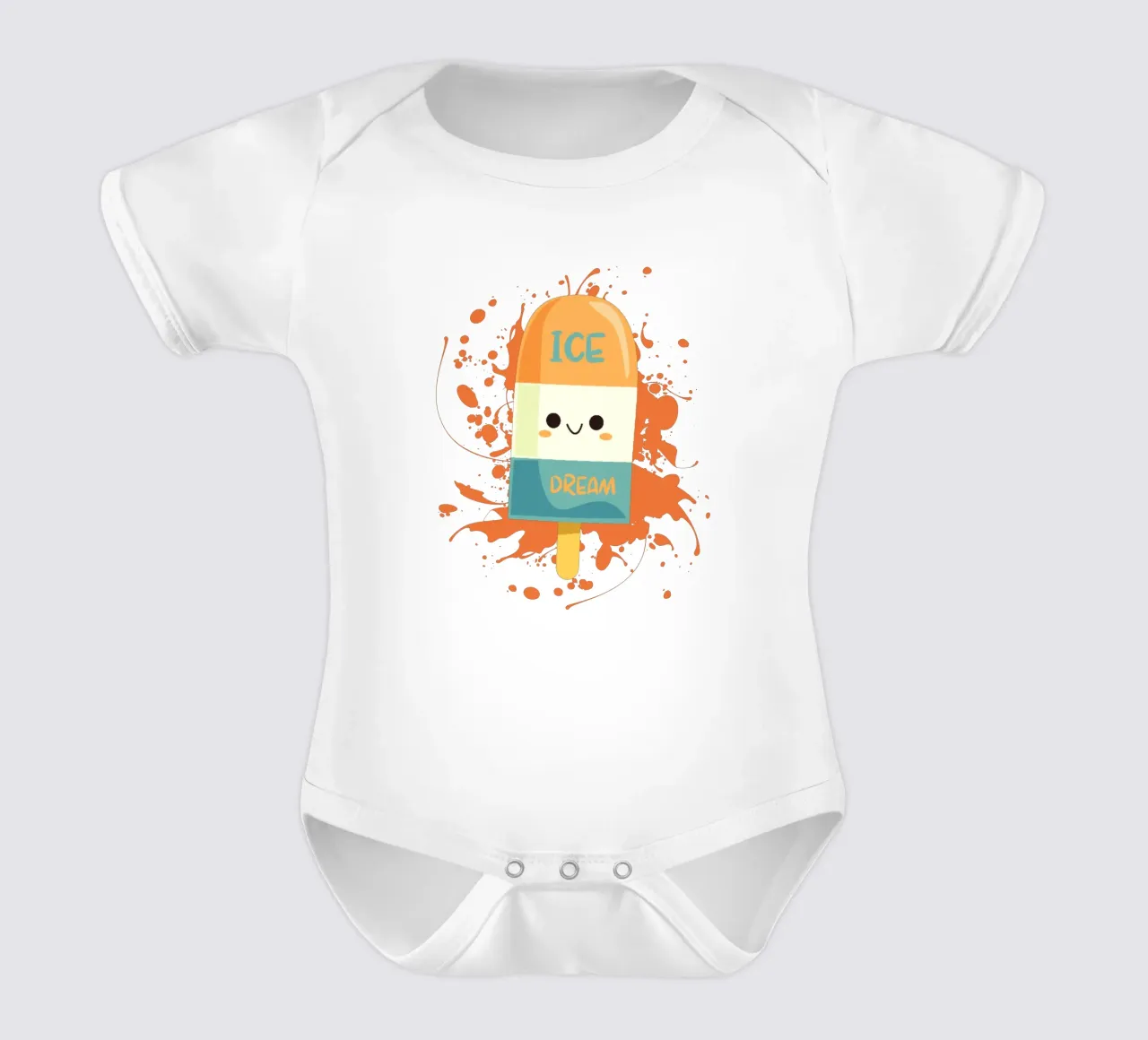 ICE DREAM short-sleeve baby romper by ArtDesign by KBK